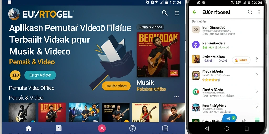 Tampilan antarmuka aplikasi EUROTOGEL untuk Pemutar Video Offline.