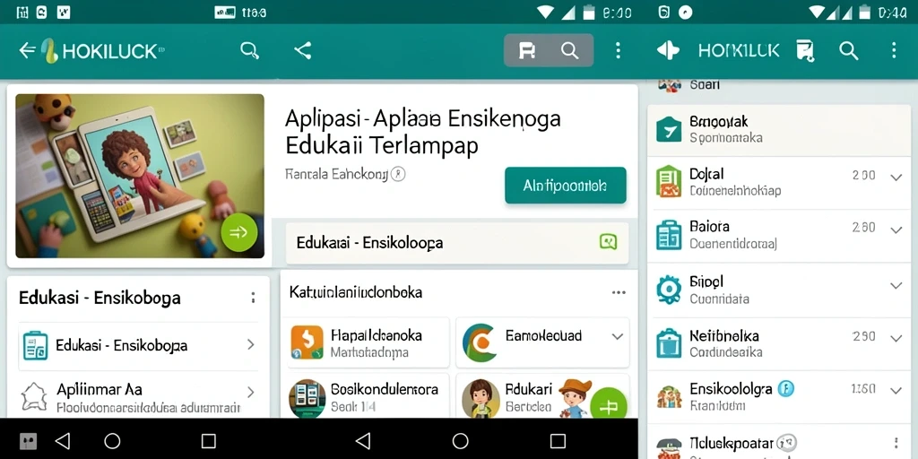 Antarmuka pengguna HOKILUCK yang menarik dan informatif.